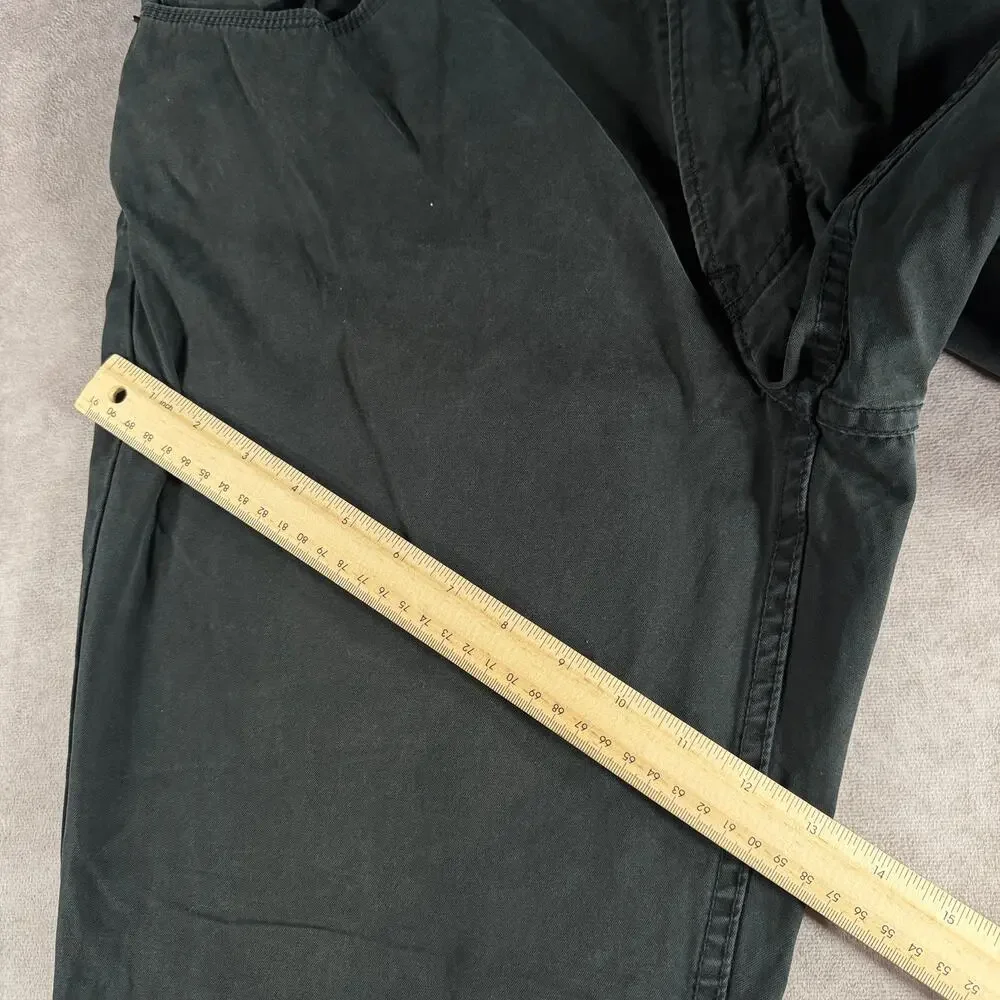 Polo Ralph Lauren Embroidered Logo Black Pants 36 28 Casual Preppy 100% Cotton